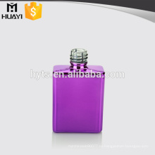 фиолетовый цветной квадрат пустой дешевые УФ лак для ногтей стеклянная бутылка